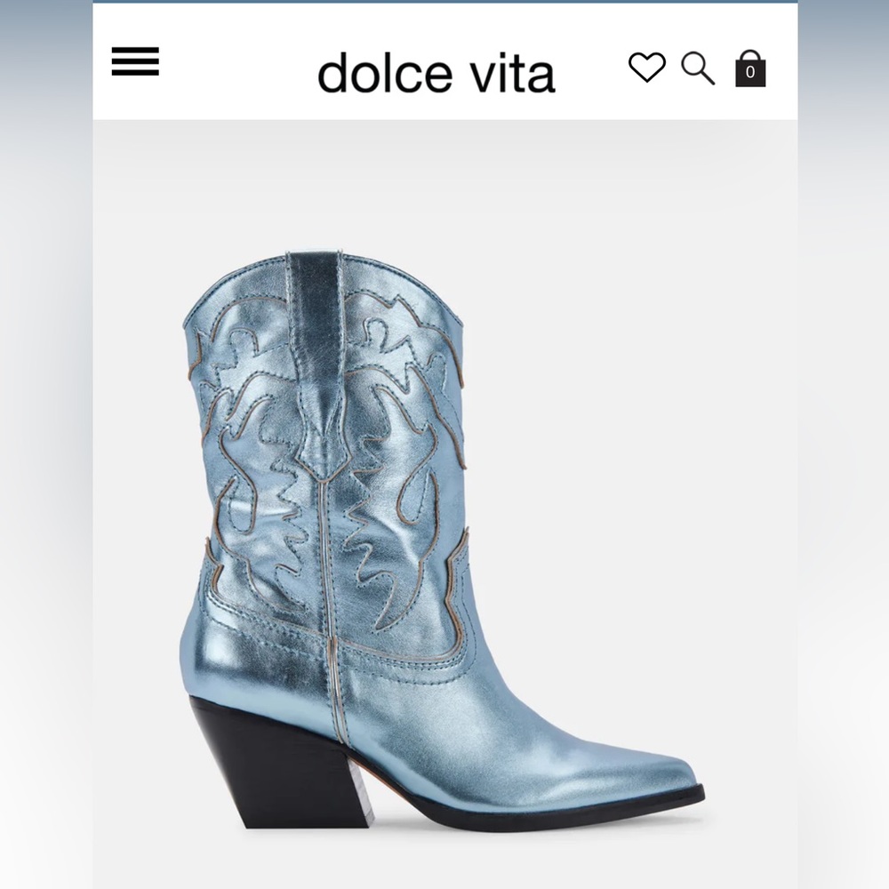 Dolce Vita Western Boots Electric Blue size 8.5
